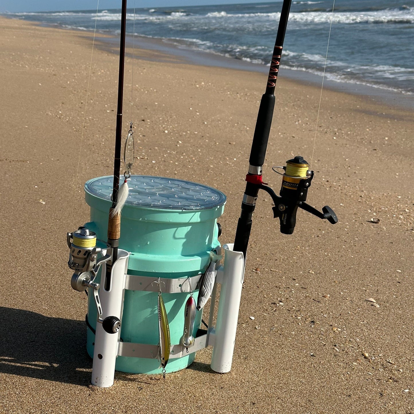 Double Fishing Rod Holder for YETI Loadout Bucket