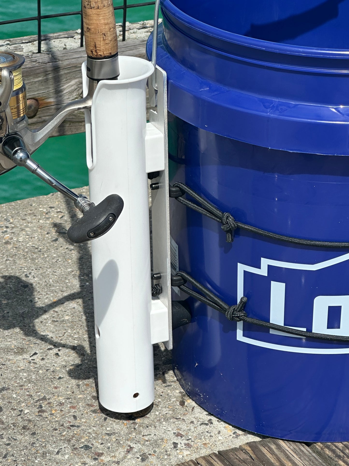 Single Fishing Rod Holder for 5 Gallon Bucket