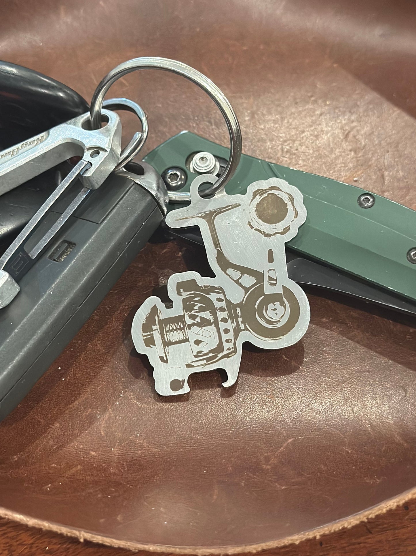 Van Staal/Spinning Reel Keychain Bottle Opener