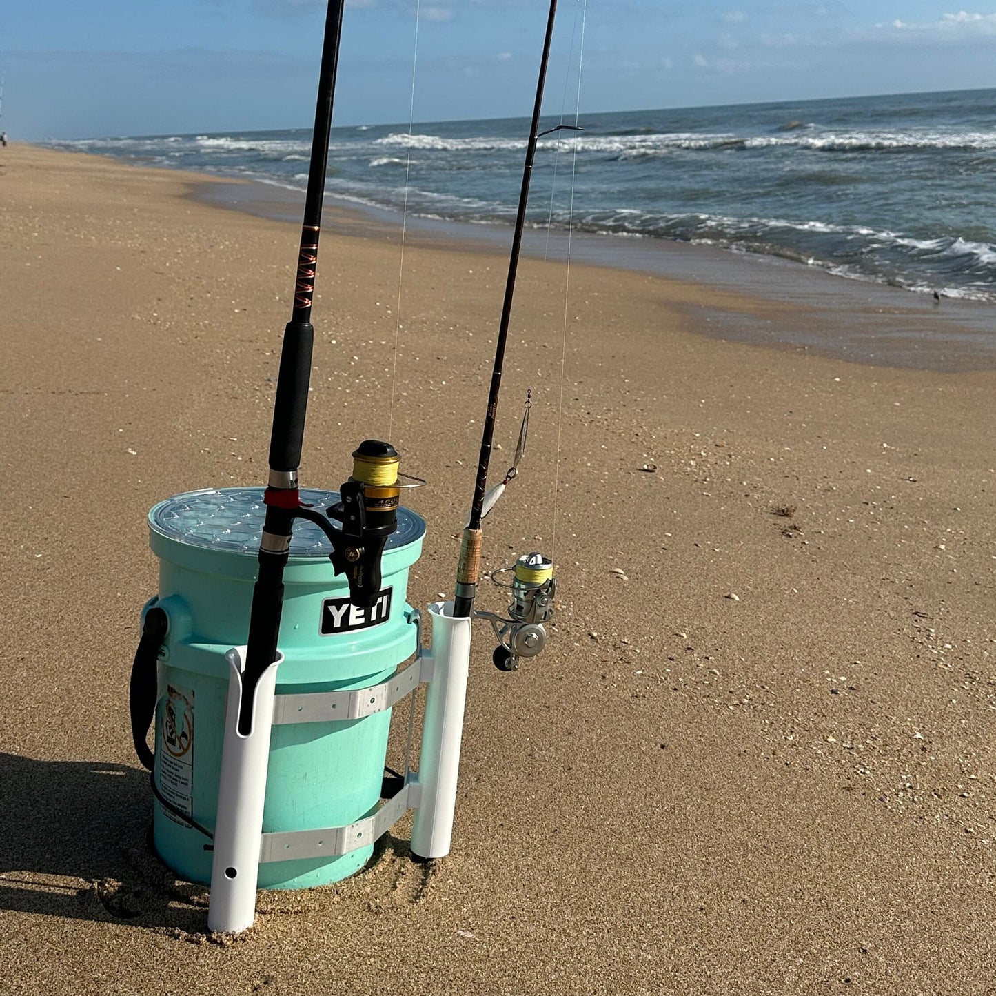 Double Fishing Rod Holder for YETI Loadout Bucket