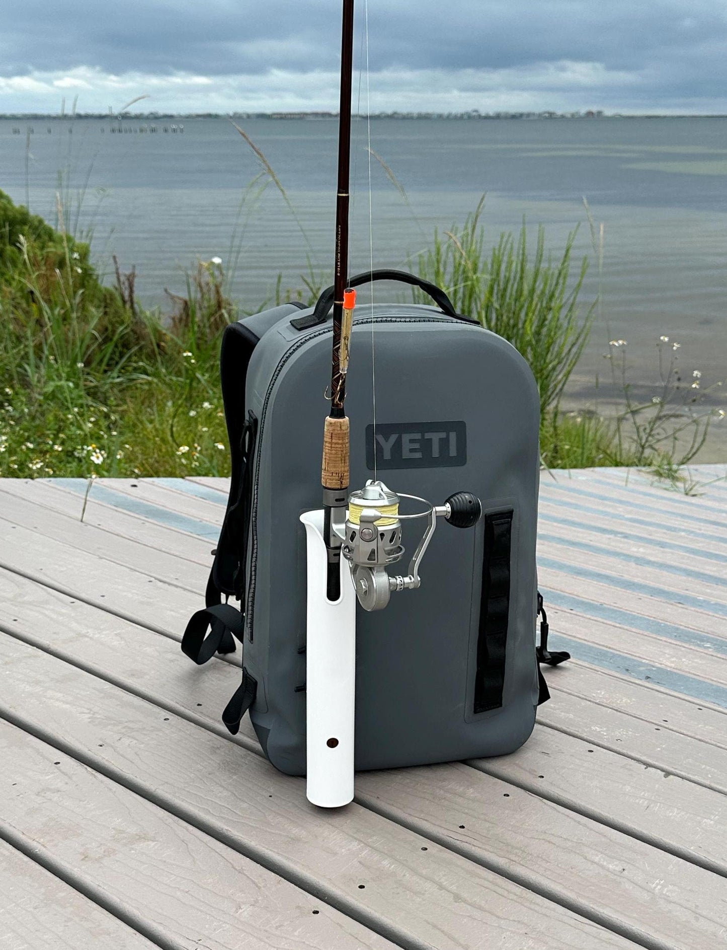 Fishing Rod Holder for YETI HITCHPOINT Grid Webbing