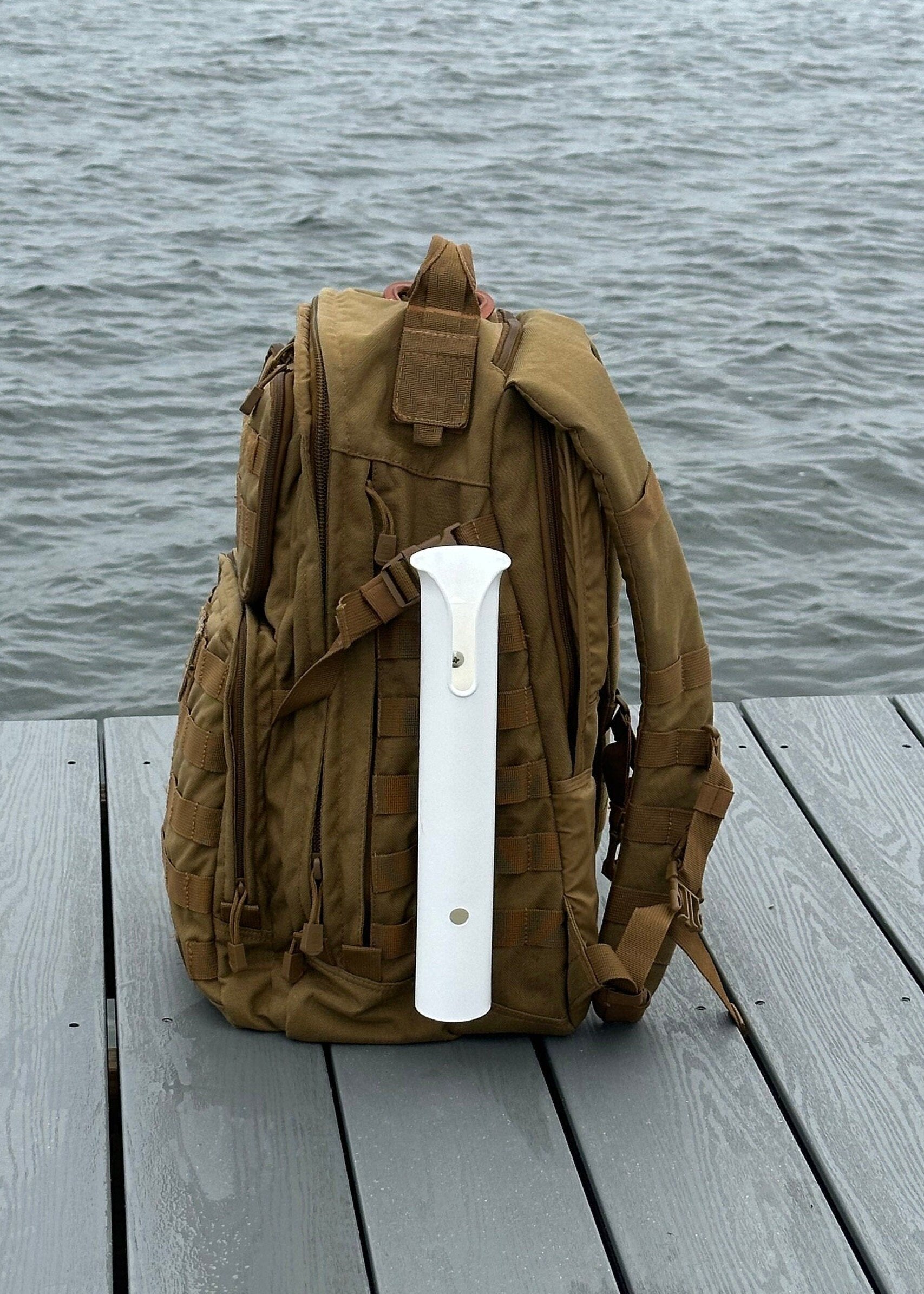 molle fishing rod holder Fishing Rod Holder for MOLLE/PALS Webbing – Rod Rail Tackle