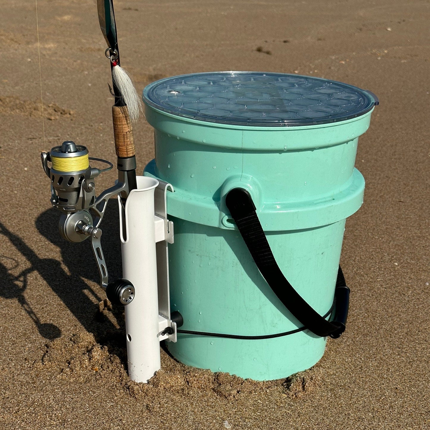 Double Fishing Rod Holder for YETI Loadout Bucket