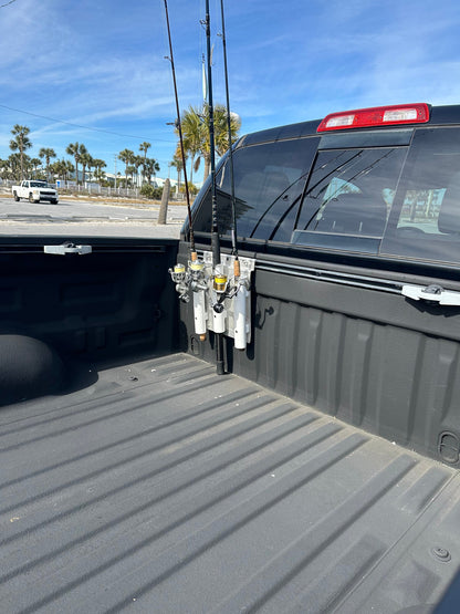 Triple Fishing Rod Holder for Toyota Tundra Bed Accessory Rail