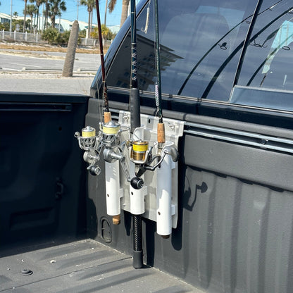 Triple Fishing Rod Holder for Toyota Tundra Bed Accessory Rail