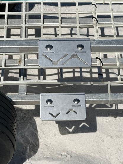 Adjustable Double Sand Spike Mount/Holder for Fish-n-Mate Beach Cart