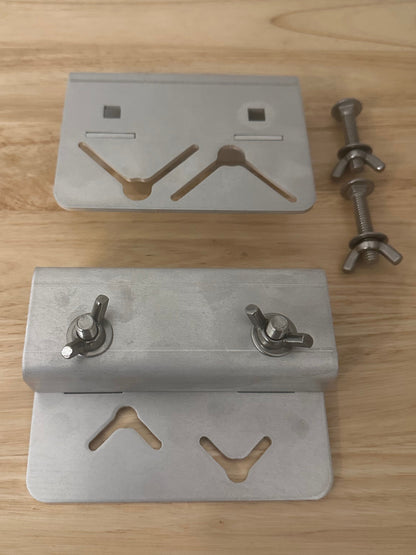 Adjustable Double Sand Spike Mount/Holder for Fish-n-Mate Beach Cart