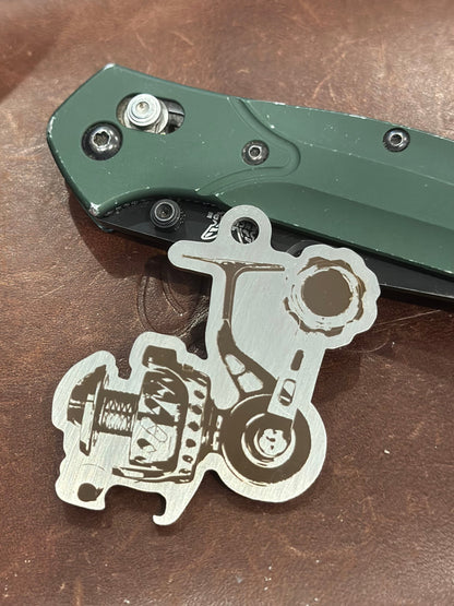 Van Staal/Spinning Reel Keychain Bottle Opener