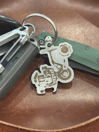 Van Staal/Spinning Reel Keychain Bottle Opener