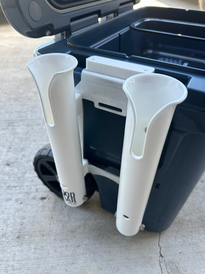 Double Fishing Rod Holder for the YETI ROADIE Wheeled Cooler