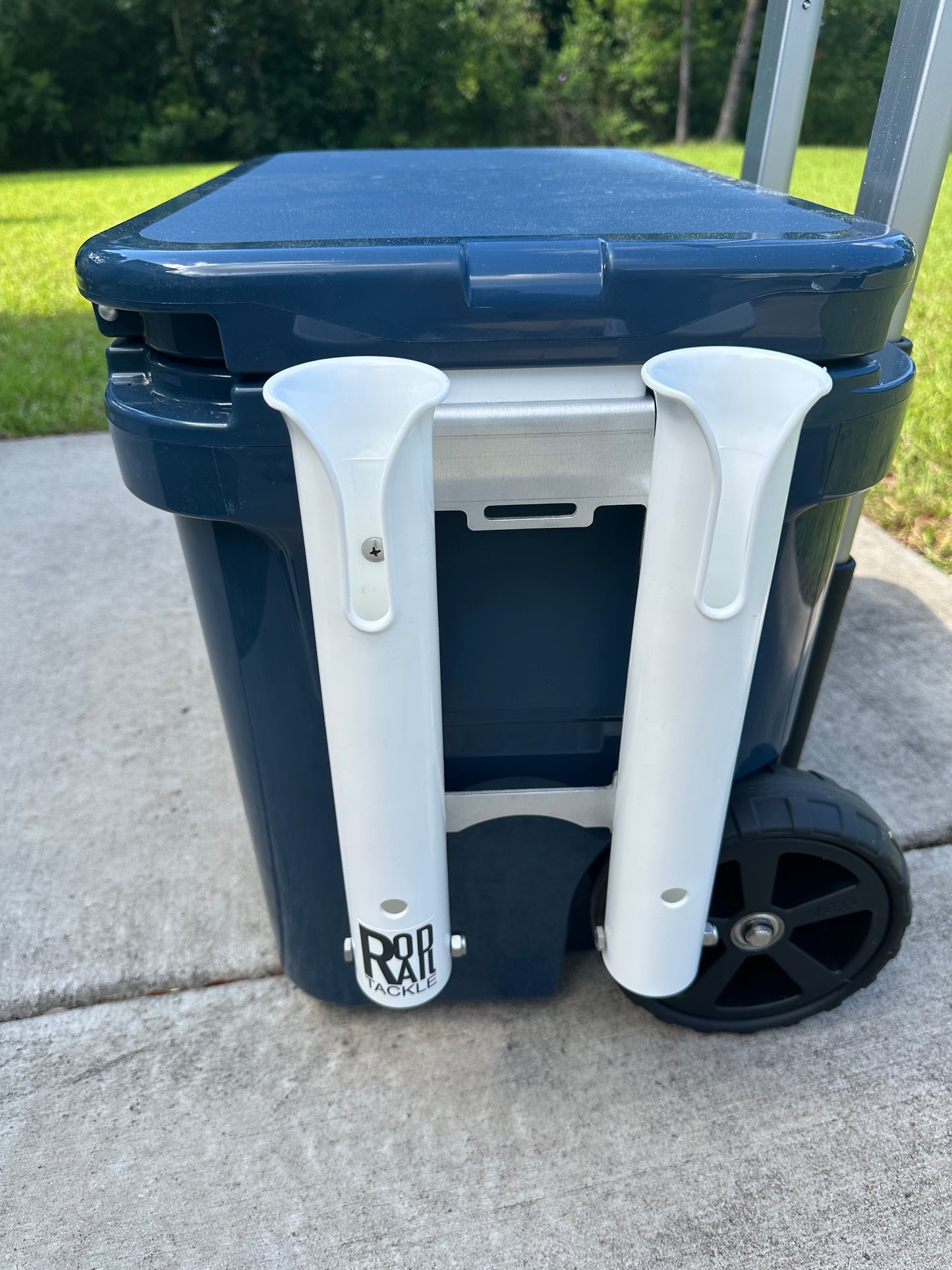 Double Fishing Rod Holder for the YETI ROADIE Wheeled Cooler