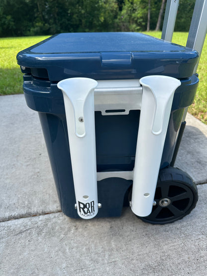 Double Fishing Rod Holder for the YETI ROADIE Wheeled Cooler