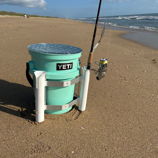 Double Fishing Rod Holder for YETI Loadout Bucket