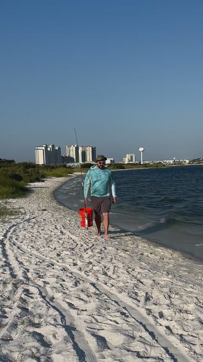Single Fishing Rod Holder for 5 Gallon Bucket