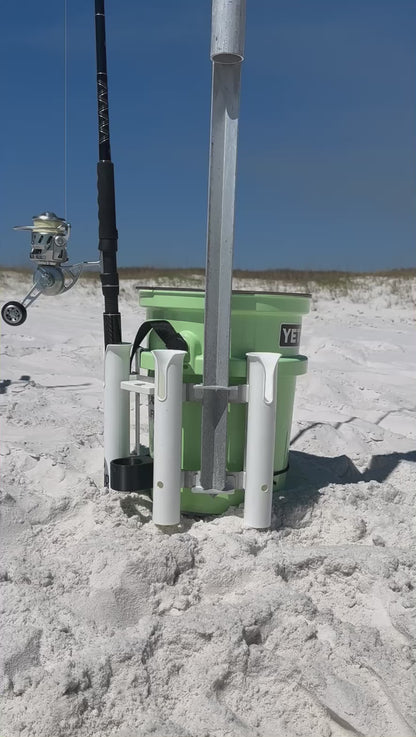 Sand Spike Holder Accessory for YETI LoadOut Bucket Rod Holder