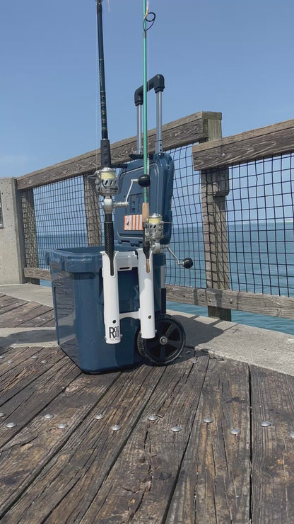 Double Fishing Rod Holder for the YETI ROADIE Wheeled Cooler